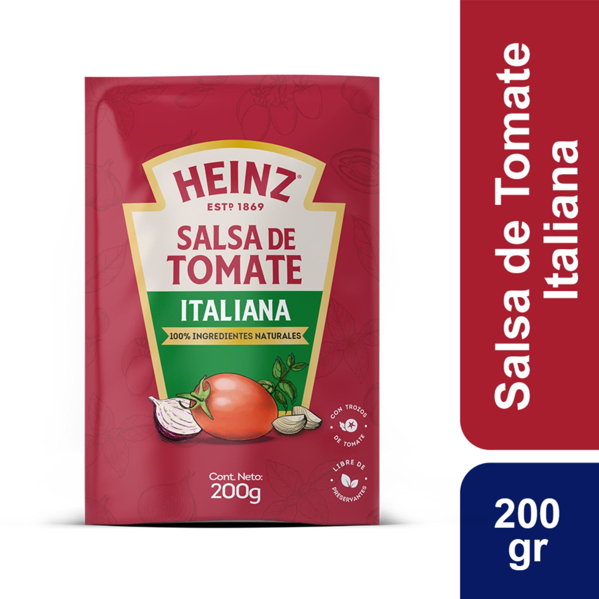 Salsa De Tomate Italiana Doypack 200 g Heinz