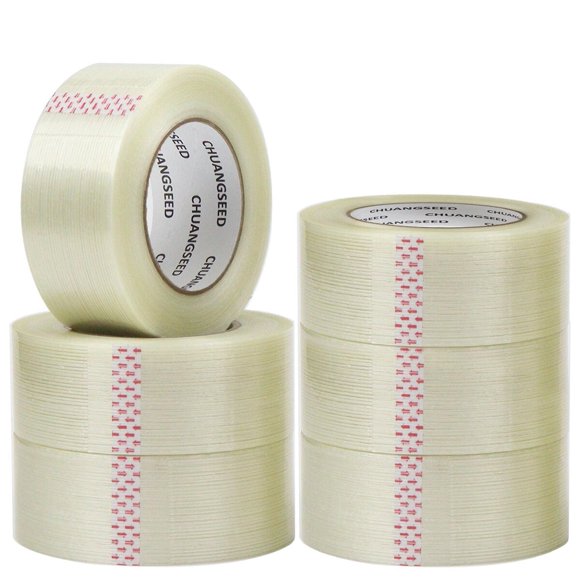 CHUANGSEED Cinta de filamentos de 6,2 mil x 2 pulgadas, paquete de 6