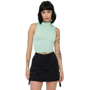 Polera Mujer Sin Mangas Menta Corona