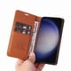 thumbnail image 5 of Funda Billetera de Cuero para Samsung Galaxy S25 con Tarjetero y Soporte - Tapa Magnética Marrón, 5 of 6