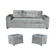 thumbnail image 1 of Sofa Wilson 3c + 2 Pouf Gris, 1 of 3