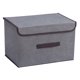 thumbnail image 1 of Caja De Almacenamiento Plegable Con Tapa Organizador De Botanas Contenedor Armario L Gris, 1 of 5