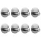 thumbnail image 1 of REGALWOVEN 8 Ganchos Utilitarios Duraderos para Organización de Cocina y Garaje Plata, 1 of 5