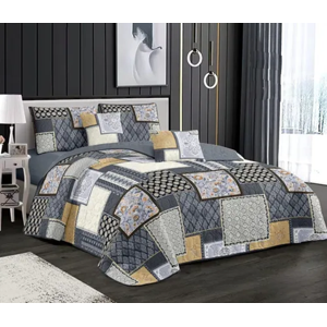 Genérico - Cubrecama Quilt Verano 2 Plazas + Fundas Diseños