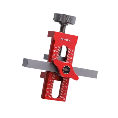 Ioensy - Plantilla De Herrajes Para Montaje En Puerta De Gabinete Resistente Para Proyectos De Muebles Estilo D De Aleación De Aluminio