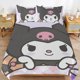 thumbnail image 3 of Kuromi Bedding Sets Duvet Cover 3D Printed Lightweight 3 Piece Comforter Sets for Kids Boys Girls Twin, 3 of 5
