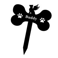 Magideal - Dog Memorial Stake Decorative Garden Stake Cementerio Cementerio Plaque De La Tumba Para El Patio Cementerio Exterior Decoración Del Jardín , Compañero