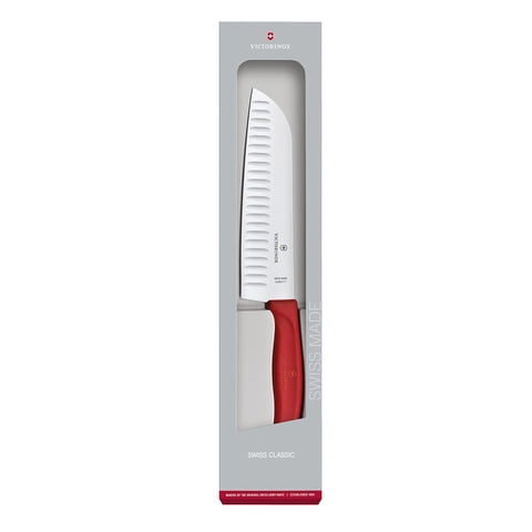 Victorinox - Cuch Santoku Swiss Classic Rojo 17Cm D1