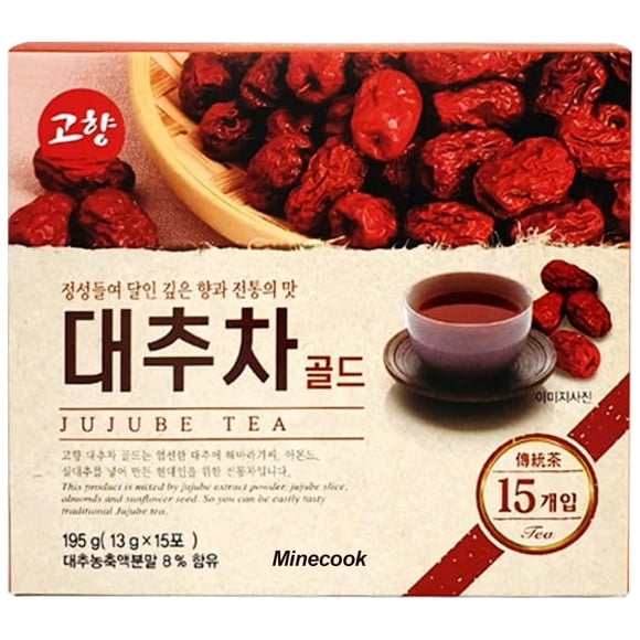 Mezcla de té de jujube Minecook 195 g (15 × 13 g)