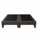 thumbnail image 3 of Base De Cama 2 Plazas Gris Grafito En Lino, 3 of 3