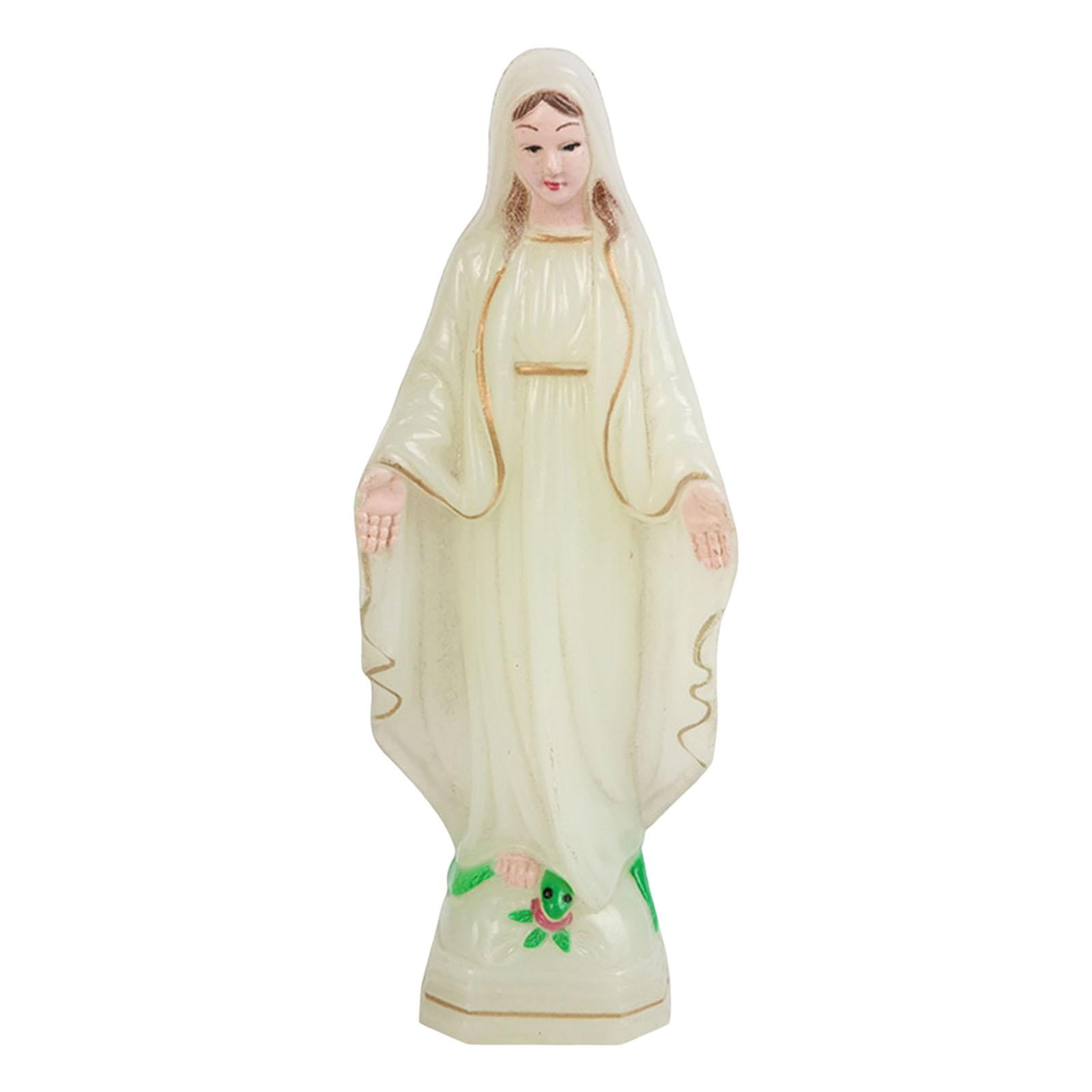 Magideal - Figura De La Santísima Virgen María, Estatua De La Santísima Virgen María, Figura De La Santísima Virgen María, Escultura De Personaje Para Sala De Es 10cm