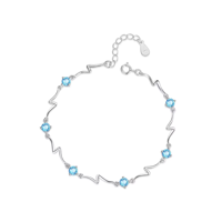 Fershop - Pulsera Océano Con Circones Celeste