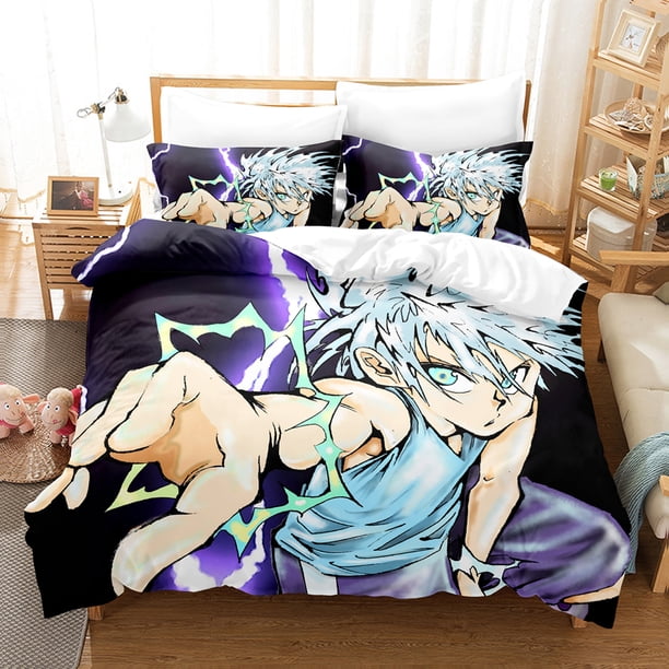 Hunter X Hunter Bedding Set Single Twin Full Queen King Size Hunter X Hunter Bed Set Aldult Kid Kawaii Duvetcover Sets 3Bed Sheets