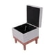 thumbnail image 3 of Pouf Baúl Emilia Gris Claro Omega 45x45x46 cm, 3 of 3