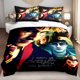 thumbnail image 1 of 3pcs Bedding set Bedding Set | Wizarding World Character Collage Print Duvet Cover Polyester, 1 of 1