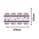 thumbnail image 3 of Mantel Estrellas Viva Chile Fiestas Patrias 137x274cm Cotillon, 3 of 3
