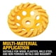 thumbnail image 2 of Llanta Diamond Cup DEWALT DW4772T XP Turbo de 4 pulgadas, 2 of 3