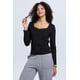 thumbnail image 2 of Polera Mujer Escote Cuadrado Negro - VII, 2 of 4