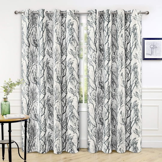 Cortinas Térmicas Driftaway Con Diseño De Ramas De Árboles, 132 X 213 Cm