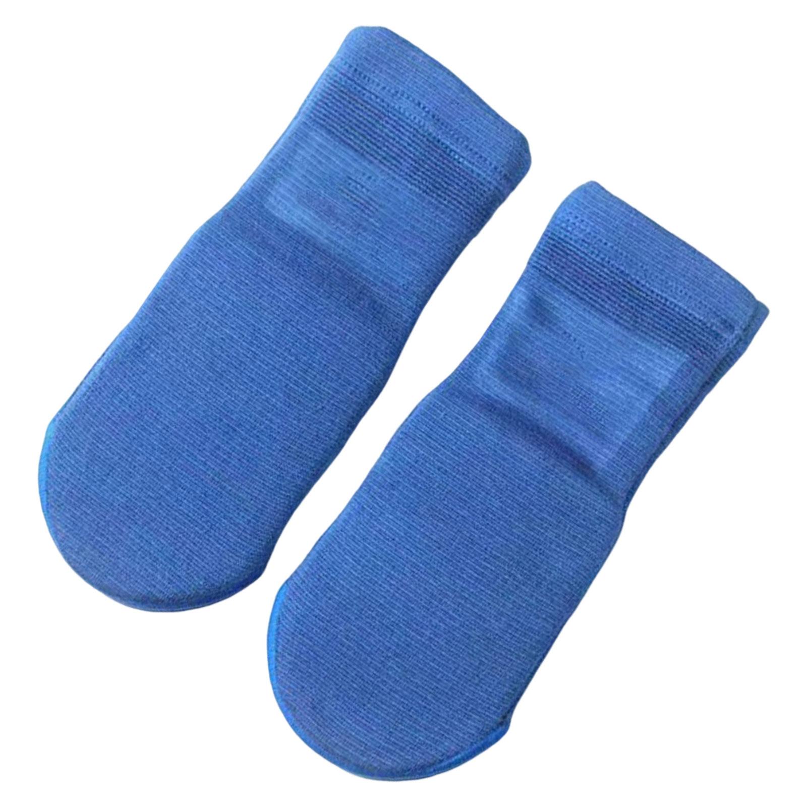 Magideal - 1 Par De Protectores De Pie Para Empeine, Lavables, Deportivos, Elásticos, Soporte De Tobillo, Protección De Entrenamiento Físico Para Niños, Jóvenes, , Talla L Azul