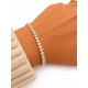 thumbnail image 3 of Pulsera Tennis Hexa Shine con Baño de Oro 18K., 3 of 4