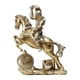 thumbnail image 5 of Estatua De Caballero Dorado A Caballo, Accesorios, Dise?o Retro Clásico Versátil, 19x7x25cm, 5 of 5