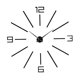 thumbnail image 4 of Moderno Reloj De Pared 3D Grande Números Letras DIY Pegatinas 3D Reloj Negro, 4 of 5