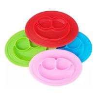Genérico - Set 5 Platos Silicona Antiderrame Antiadherente Bebes Lau