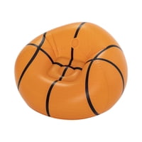 Bestway - Sillón Inflable Basketball 1.14M X 1.12M X 66Cm Naranja Tamaño Único