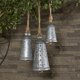 thumbnail image 3 of Cencerro decorativo Bells Deco 79 de metal rústico plateado, 3 unidades, 3 of 9