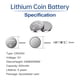 thumbnail image 3 of Batería de litio PGSONIC CR2450 3V 5 piezas grado AA, 3 of 7