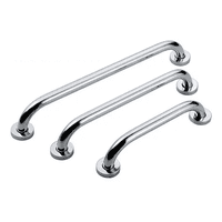 Genérico - 3 Manillas (Barra) Seguridad Baño Ducha Acero Inoxidable Pasa Manos Plateado