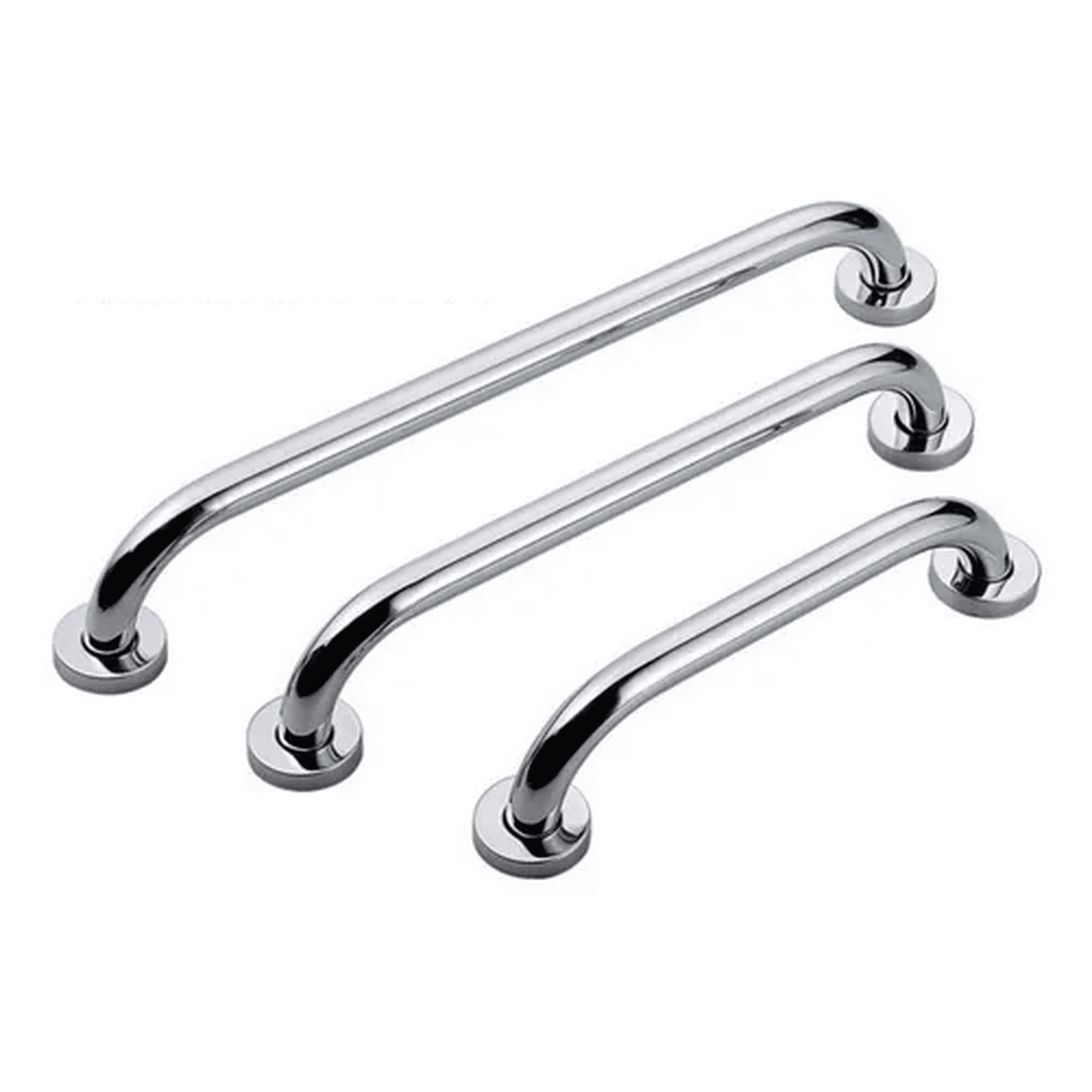 Genérico - 3 Manillas (barra) Seguridad Baño Ducha Acero Inoxidable Pasa Manos Plateado