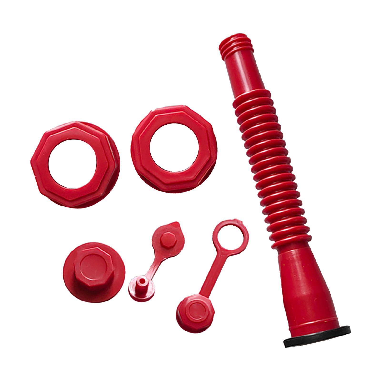 Bothyi - Reemplazo De Boquilla De Lata De Gasolina, Sellado Portátil Para Tanques De Gasolina, Aceite De Motor, Gasolina, Rojo