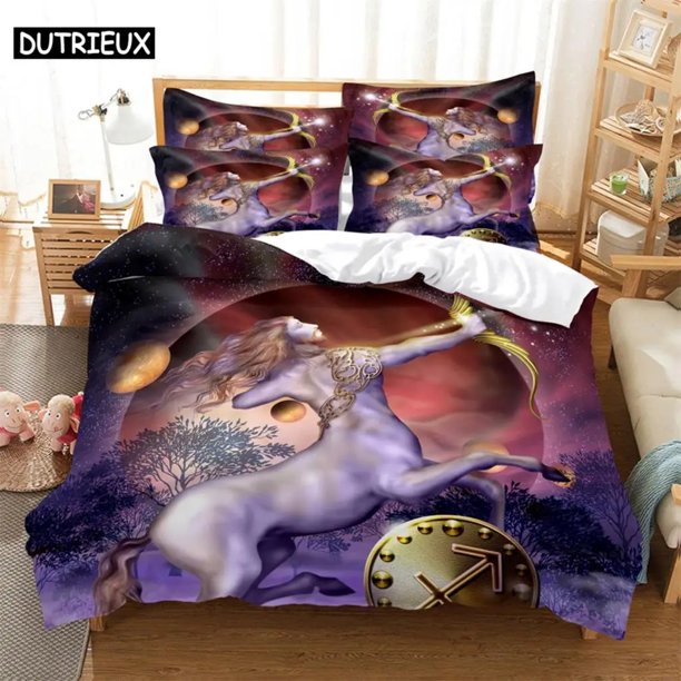 digital printing quilt cover pillowcase double bed set cover quilt Soft Microfiber bedding set characters