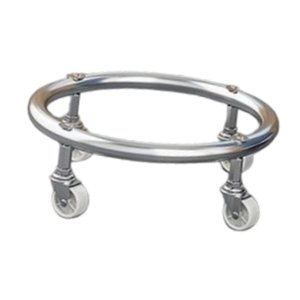 Magideal - Base De Cilindro De Gas Móvil, Soporte Para Tanque De Gas, Acero Inoxidable, Capacidad De Carga Versátil, Soporte Para Planta Con Rueda De Freno Para Plata