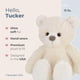 thumbnail image 2 of Oso de peluche Bearington Tucker, color blanco roto, 28 cm, 2 of 6