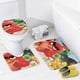 thumbnail image 4 of Angry Birds-2-theme 4-Piece Shower Curtain Set with Rugs, Waterproof Bathroom Decor Set Includes Bath Mat, U-Shaped Rug, Toilet Lid Cover and Curtain with Hooks, 4 of 6