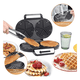 thumbnail image 3 of Máquina para Waffles Doble Eléctrica RAF R557 1220W, 3 of 8