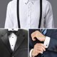 thumbnail image 2 of Set de 8 gemelos y botones para camisa de fibra de carbono para hombre, 2 of 3
