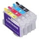thumbnail image 2 of Cartucho de tinta BK CMY de 4 piezas, cartucho de impresora reutilizable de 4 colores con chip permanente, 2 of 8