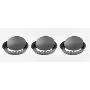 Genérico - Pack X3 Moldes Tartaleta Desmontable Tarta Individual 10,5Cm