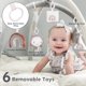 thumbnail image 3 of Baby Play Gym Mallify 5 en 1, grueso y de felpa, con 6 juguetes y tapete, 3 of 6