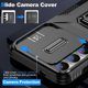 thumbnail image 4 of Funda Armada para Samsung Galaxy S25 5G con Tapa Deslizante y Soporte Magnético Giratorio Negro, 4 of 5