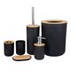thumbnail image 1 of Juego De Ba?o De 6 Piezas Accesorios Dispensador De Loción Bandeja De Jabón Vaso Negro, 1 of 5