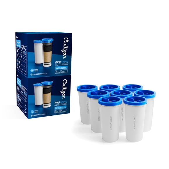 Paquete de 8 filtros de repuesto Culligan con tecnología ZeroWater