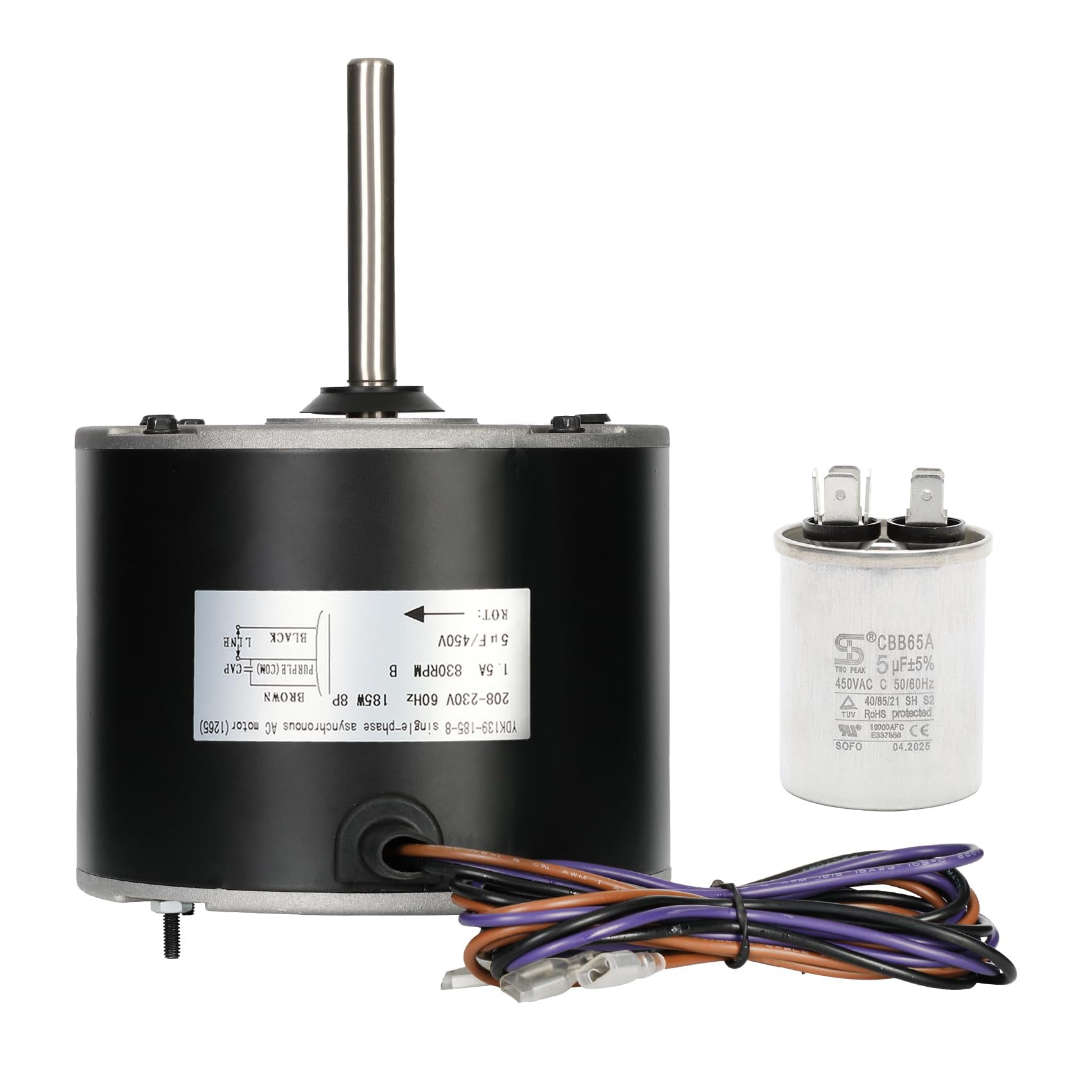 Motor Ventilador Condensador Knocokie 1/4 Hp