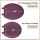 thumbnail image 3 of Asiento de inodoro Achim Fantasia, vinilo blando, 43 cm, color burdeos, 3 of 7