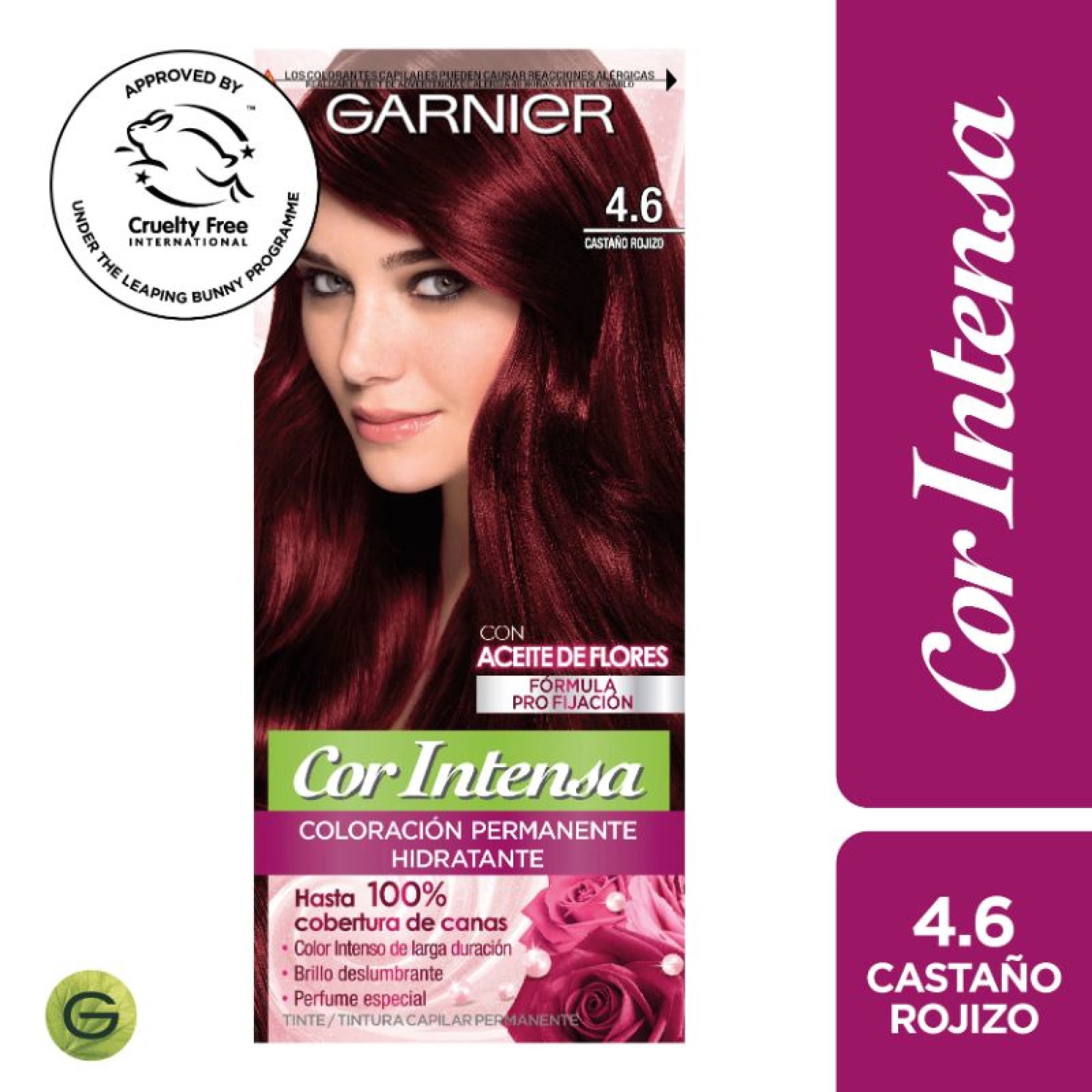 Coloración Cor Intensa Garnier Cabello 4.6 Castaño Rojizo