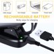 thumbnail image 4 of Luz de lectura recargable con 14 LED, lámpara de lectura con clip para cama, lámpara para atril, 3 niveles de brillo y 2 cuellos de cisne que iluminan 2 páginas completas. Ideal para amantes de la, 4 of 8
